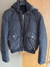 Orig. Hermes Herren  100% Cashmere Daunenjacke Gr 54 grau NP 4800 Eur