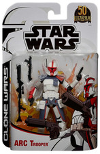ARC Trooper Red 50th Anniversary Star Wars Clone Black Series 15cm Figur Hasbro