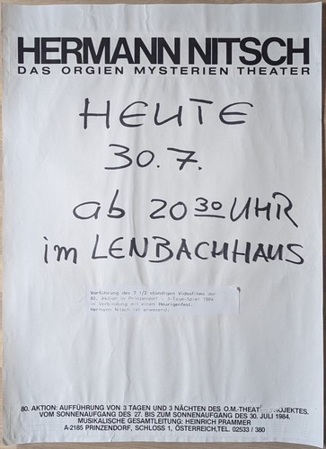 Poster plakat hermann nitsch - hermann,
