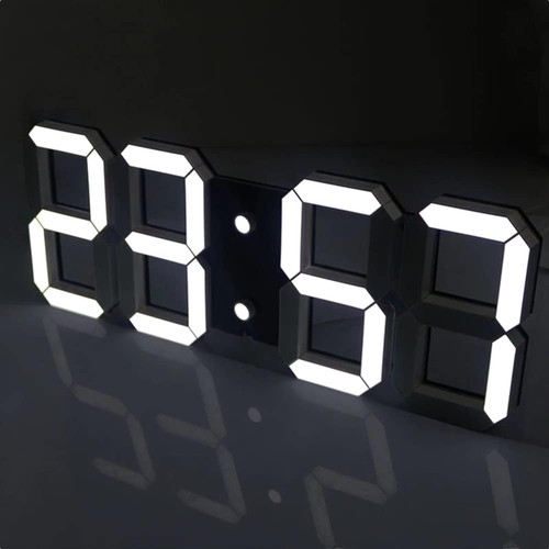 Digitale wanduhr mit - digitale,