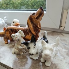 Porzellan Hund Figur 11 cm