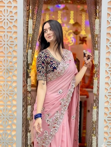 Indischer sari rosa damen - indischer,
