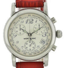 Montblanc Meisterstück Damen- Chronograph Ref. 7039 Stahl Quarz 31mm + Box