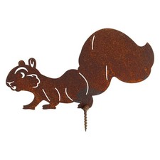 Rost Gartenfigur Eichhörnchen