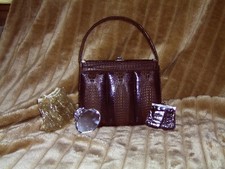 Vintage Krokodil Leder