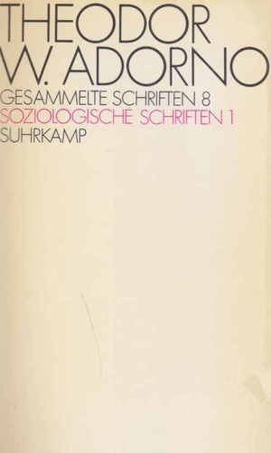 Soziologische schriften 1 - schriften;,