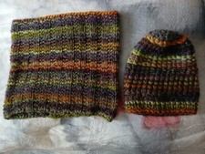 Set, handgestrickt, Loopschal