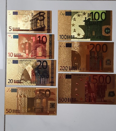 Euro gold banknoten - banknoten, stk
