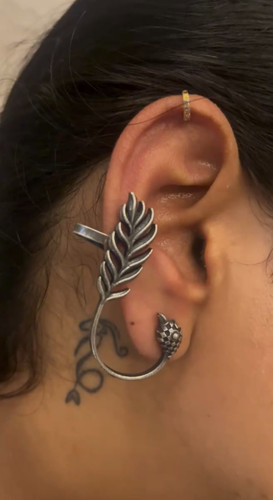 Beautiful boho oxidise leaf - boho,