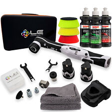 Liquid Elements A1000 V4 Akku Poliermaschine Politur, Polierpads, Tücher Set