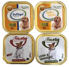MY HAPPY PETS Hundefutter Pastete 4 verschiedene Sorten 90 x 300g
