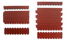 Mini dachschindeln rot pappe - mini,