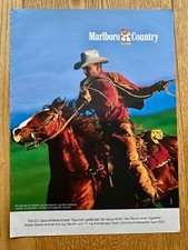 Marlboro Country Cowboy auf Pferd 2003 retro Vintage Ad Werbung Reklame