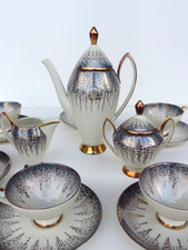 VINTAGE ALKA  " INDRA " MOKKASERVICE KAFFEESERVICE  6 PERSONEN 50er - 60er