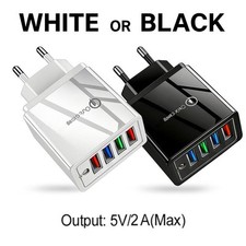 4-fach Port USB Ladegerät Mehrfach Stecker 5V 2A 10W Netzteil Charger Netzteil