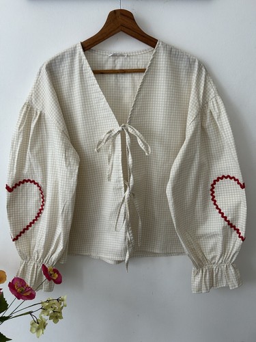 Vichy bluse mit - vichy,