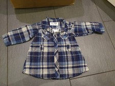 Tunika Bluse  Zara Baby Blau Kariert 68