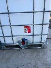 1000 L Wassertank,IBC Container,Regentonne,weiße Blase,transparent,Top wie neu.