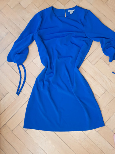 Damen minikleid blau - blau, m