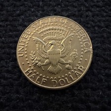 Kennedy Half Dollar 1989 - Vergoldet
