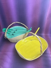 DDR Obstkorb mit 6 Obstmesser