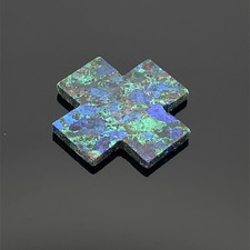 SAMMLERSTEIN AZURIT  KREUZ ca. 5,80 ct. SCHMUCKJAGD