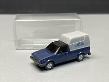 Volkswagen VW Caddy Transporter Van Linde Pritsche blau bemalt Wiking H0 1:87