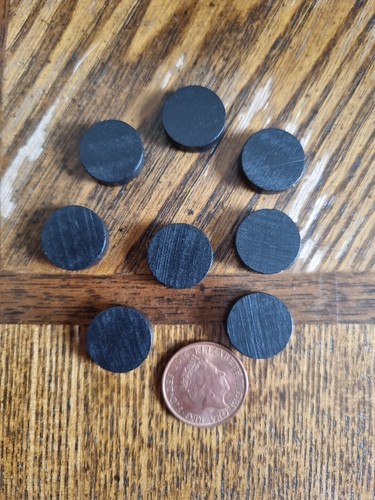 Schwarze holzscheiben münze - schwarze,