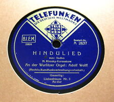 ADOLF WOLFF Wurlitzer Orgel Hindulied "Sadko" / Liebestraum (Liszt) TELEFUNKEN
