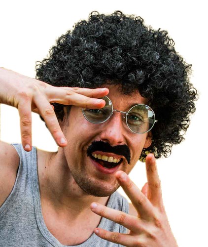 Mini afro perücke atze - mini,