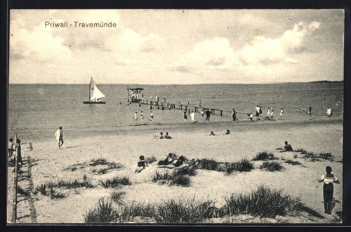 Ansichtskarte travemünde - ansichtskarte,