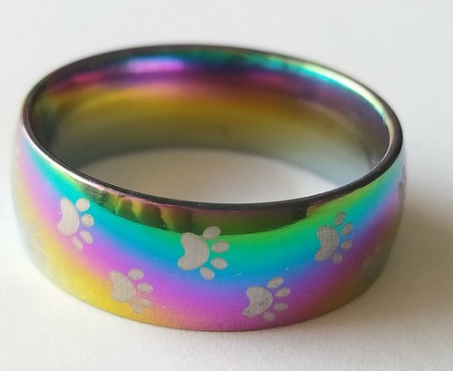 Regenbogen ring 8mm - regenbogen,