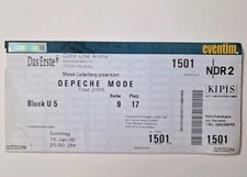 DEPECHE MODE Eintrittskarte vom 15.01.2006 Hamburg Color Line Arena, Top Zustand