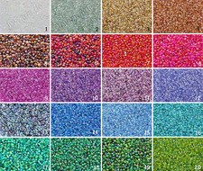 Rocailles irisierend Ø 2/3/4 mm 20/100 g Perlen rainbow Glasperlen, RP-44