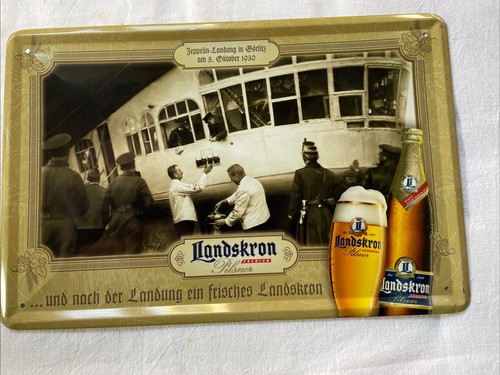Blechschild landskron pilsner - blechschild,