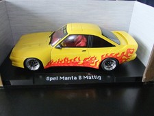 MCG 1:18 -Opel Manta B Mattig gelb mit Flamme *--in OVP  18115* Standmodell*