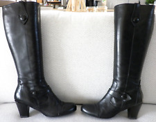 Passarella Impressionen Stiefel schwarz Leder Ohne STIEFELSPANNER Gr 40 7 NP180€