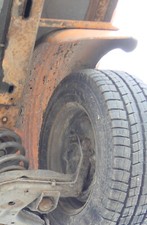 VW T4 DOKA Pritsche Radhausschale Radhaus hinten rechts oder links passend orang