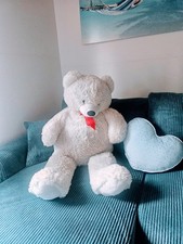 ***Plüschtier groß Teddybär Kuschel Teddy weiß 100 x 60 cm wie neu***