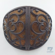 Esschert Design Wandkorb, aus Gusseisen, fest montierbarer, Ø ca. 35 cm