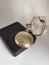 Schöne 1940er Jahre Stowa Taschenuhr in vergoldet. MAN "für Treue Dienste"