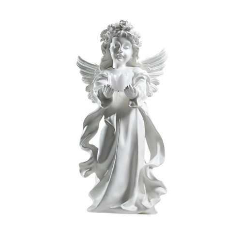 Engelsfigur weiß engelstatue - weiß,