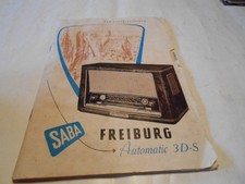 SABA Radio FREIBURG Bedienungsanleitung