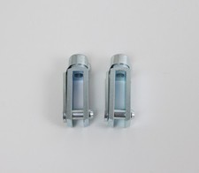 2 x Gabelkopf mit Sicherung M8