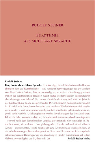 Eurythmie als sichtbare