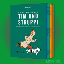 DIE ABENTEUER VON TIM UND STRUPPI | HERGÉ | Softcover-Schuber - 8 Bücher
