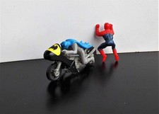 CORGI TOYS TV Moviecar Konvolut Batman Batbike + Spiderbike Figur