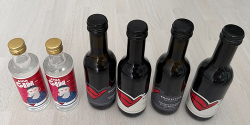 Aida mini flaschen gin - 6, 2x