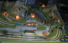 Spur N Fertiggelände Modelleisenbahn Eisenbahn Gelände Fleischmann.  Lieferung ?