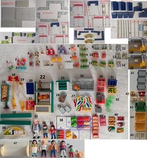 Playmobil 3200 Supermarkt Markt Schlachter Grill Obst Gemüse Dosen Gläser Tresen